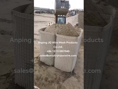 Στρατιωτικό προπύργιο χάλυβα Hesco Αμυντικά εμπόδια για συνθέσεις πυρομαχικών